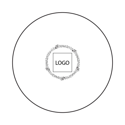 design musique partition cercle 2056457162