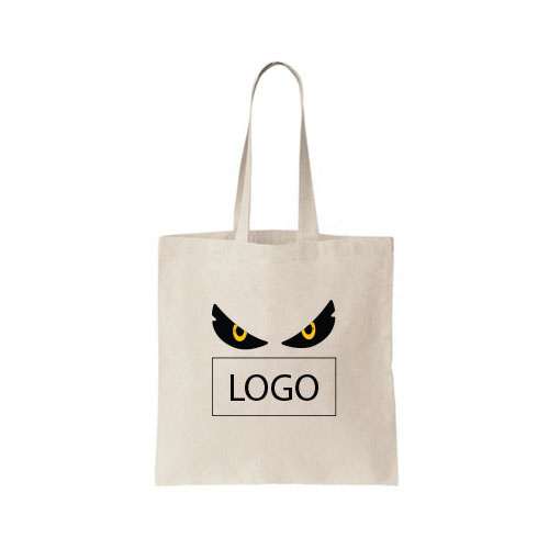 design tote bag halloween yeux et logo centre sur tote bag