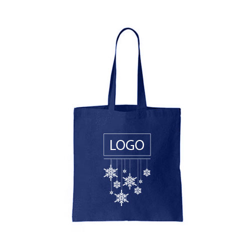 design tote bag hiver flocons suspendus sur tote bag