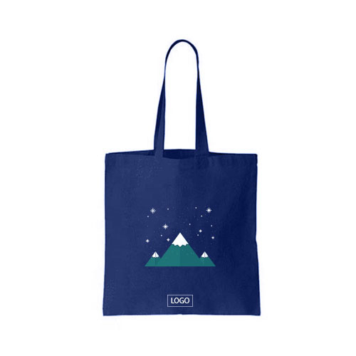 design tote bag hiver montagne sur tote bag