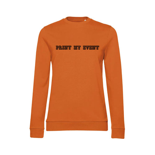 pull femme ww02w orange avec face