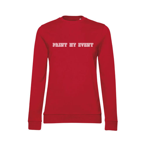 pull femme ww02w rouge avec logo face