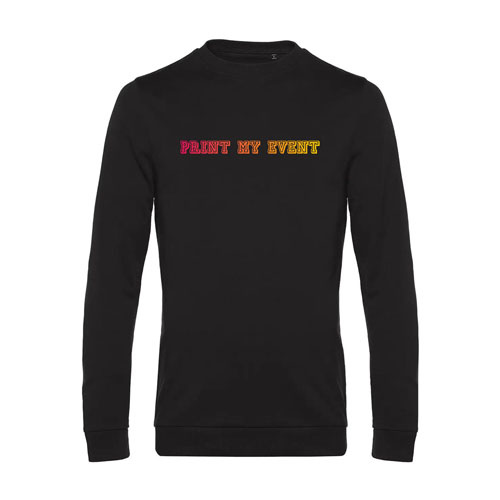 pull homme wu01w noir avec logo face