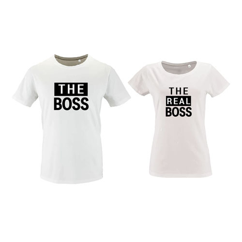 t-shirt imprime les duos  the bossthe real boss