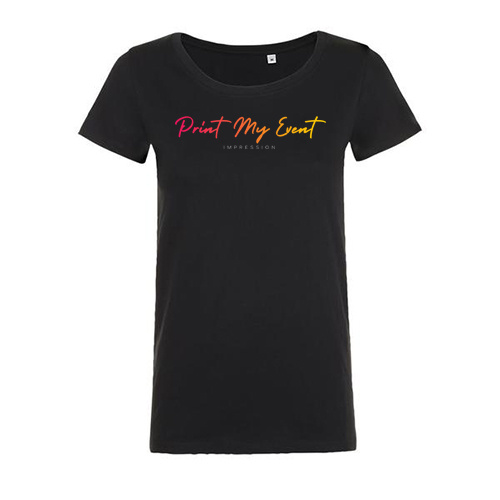 t-shirt mia noir face avec logo