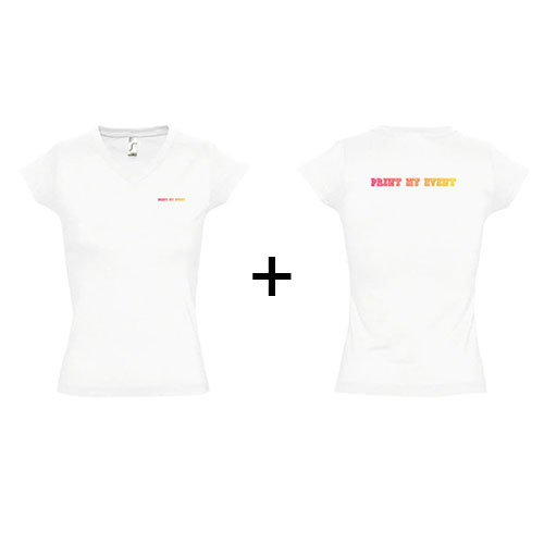 t-shirt moon avec logo coeur et dos