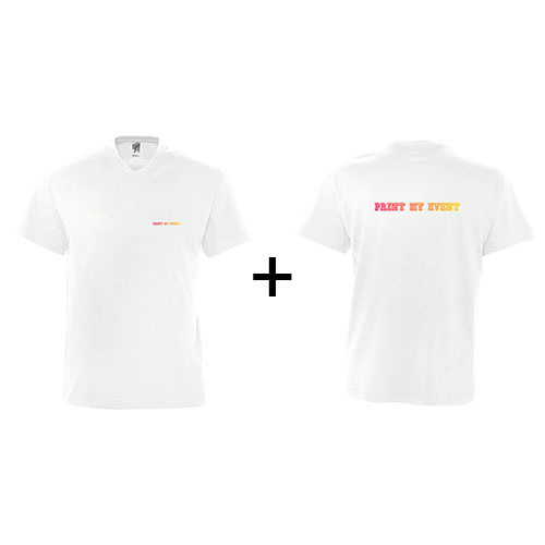 t-shirt victory avec logo coeur et dos