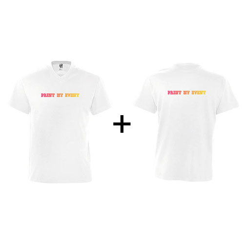 t-shirt victory avec logo face et dos