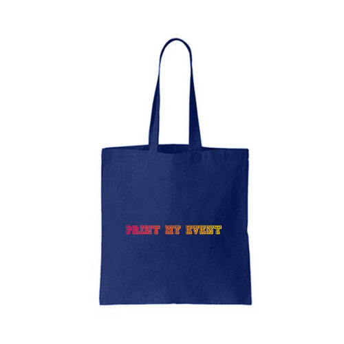 tote bag bleu avec logo 227907900