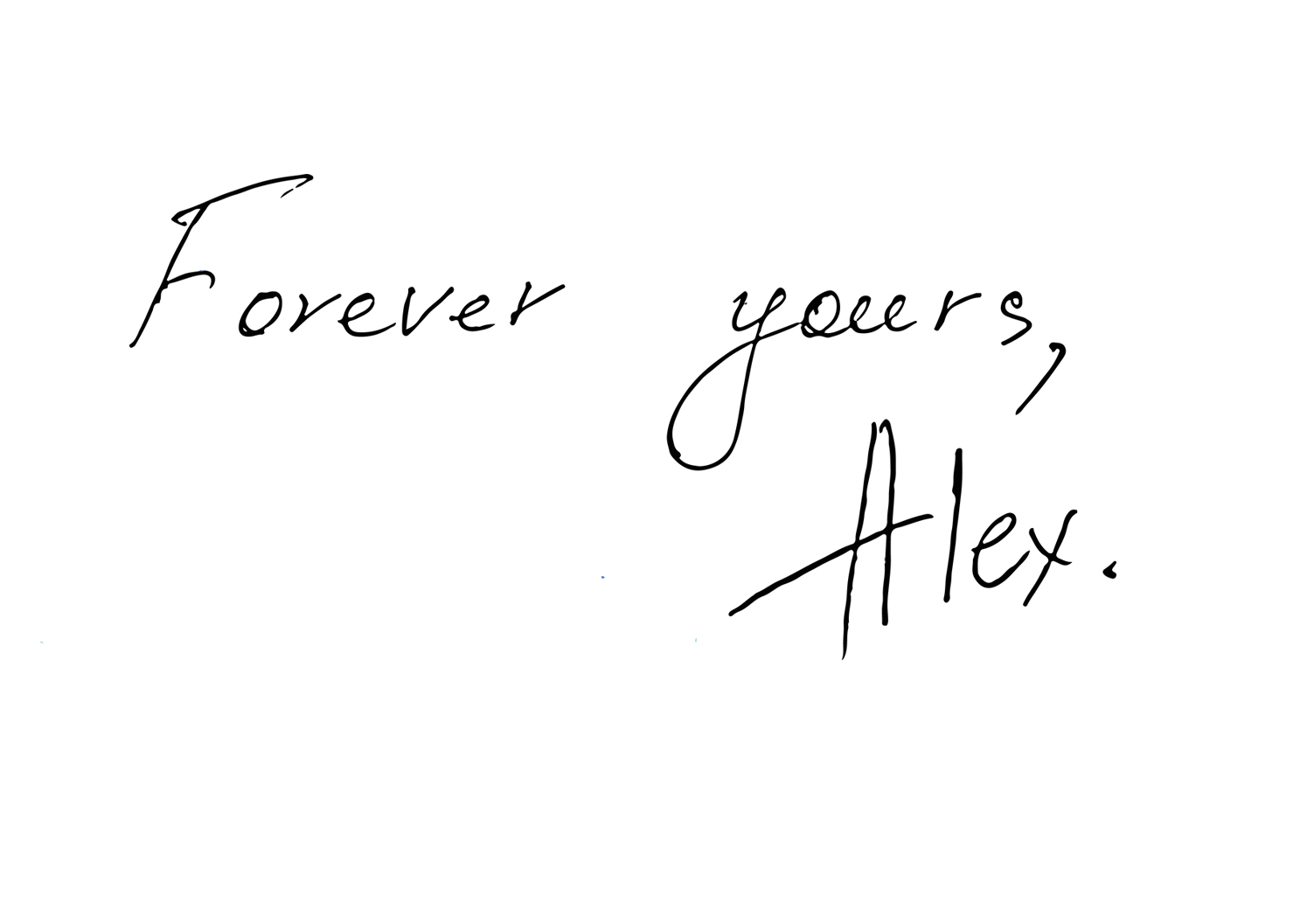 Ecriture Manuscrite Après Vectorisation